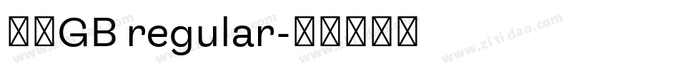 箴言GB regular字体转换